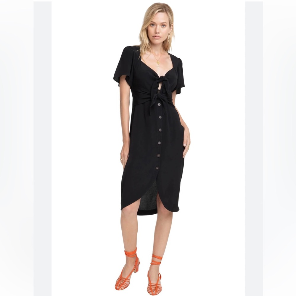 ASTR the Label Cole Midi Dress with tie Midi NWOT - Picture 6 of 9